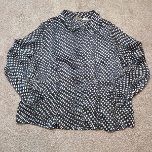 Vintage Kathie Lee Woman Silky Button Down Blouse